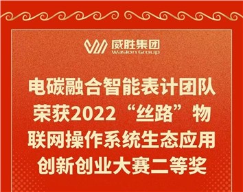 電碳融合智能表計(jì)團(tuán)隊(duì)榮獲2022“絲路”物聯(lián)網(wǎng)操作系統(tǒng)生態(tài)應(yīng)用創(chuàng)新創(chuàng)業(yè)大賽二等獎(jiǎng)