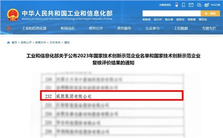喜訊|威勝集團成功通過“國家技術(shù)創(chuàng)新示范企業(yè)”的復(fù)核